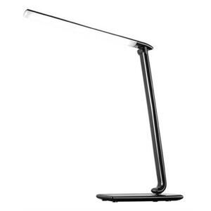 Solight LED stolní lampička stmívatelná, 12W, volba teploty světla, USB, černý lesk; WO37-B