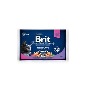 Brit Premium Cat kapsa Fish Plate 400g (4x100g); 68104
