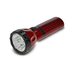 Solight Nabíjecí LED svítilna, 9 x LED, Pb 800mAh, červenočerná, plug-in; WN10