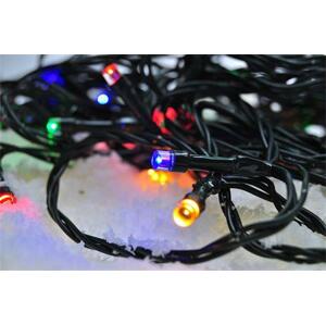 Solight 1V101-M LED venkovní vánoční řetěz, 100 LED, 10m, přívod 3m, 8 funkcí, časovač, IP44, vícebarevný; 1V101-M