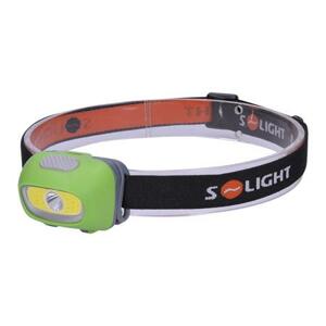 Solight LED čelová svítilna, 3W Cree + 3W COB, 120lm, bílé + červené světlo, 3x AAA; WH24