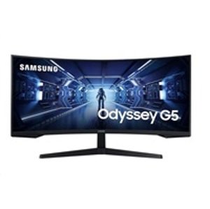 SAMSUNG MT LED LCD Gaming Monitor 34" Odyssey G55T -prohnutý,VA,3440x1440,1ms,165Hz,HDMI ,DisplayPort; LC34G55TWWPXEN