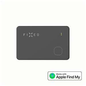Fixed Smart tracker Tag Card s podporou Find My, bezdrátové nabíjení, černý; FIXTAG-CARD-BK