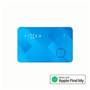 Fixed Smart tracker Tag Card s podporou Find My, bezdrátové nabíjení, modrý; FIXTAG-CARD-BL