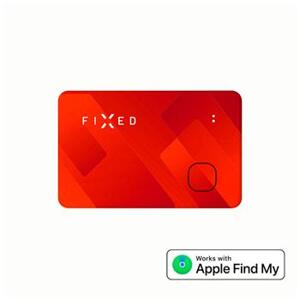 Fixed Smart tracker Tag Card s podporou Find My, bezdrátové nabíjení, oranžový; FIXTAG-CARD-OR