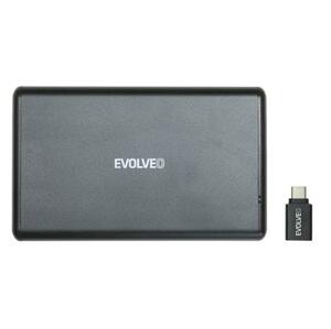 Evolveo 2.5" Tiny 2, 10Gb/s, externí rámeček na HDD, USB A 3.1 + redukce USB A/USB C; TINY2