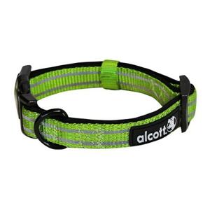 Alcott reflexní obojek pro psy, Adventure, zelený, velikost M; AC-02349