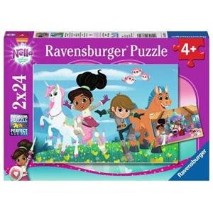 RAVENSBURGER Puzzle Nella princezna rytířů 2x24 dílků; 125379