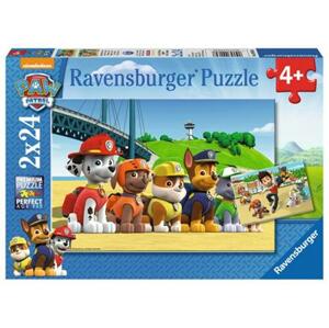 RAVENSBURGER Puzzle Tlapková patrola: Psí hrdinové 2x24 dílků; 116465