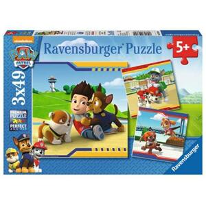 RAVENSBURGER Puzzle Tlapková patrola: Hrdinové 3x49 dílků; 116594