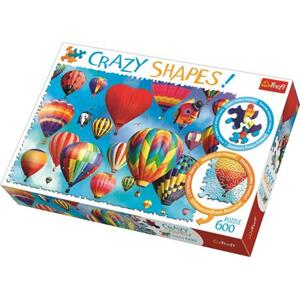 TREFL Crazy Shapes puzzle Barevné balony 600 dílků; 125430