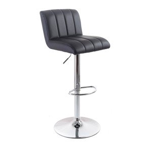 Barová židle G21 Malea koženková, prošívaná black; G-21-B601