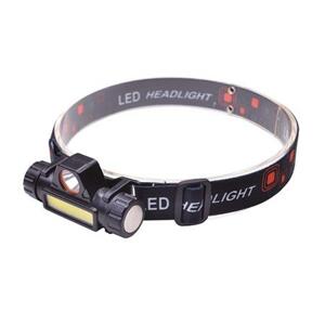 Solight LED čelová nabíjecí svítilna, 3W + COB,150 + 60lm, Li-ion, USB; WN32