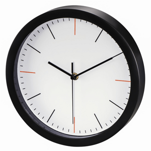 Hama MaxR, nástěnné hodiny, průměr 25 cm, tichý chod, bílé; 186340
