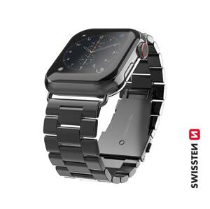 Swissten řemínek pro Apple Watch kovový 38-40 mm černý; 46000301