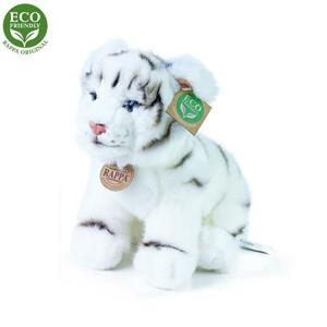 Rappa Plyšový tygr bílý sedící 25 cm ECO-FRIENDLY; 203815