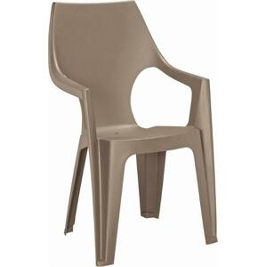 Keter Plastová židle Dante highback Cappuccino; 610006