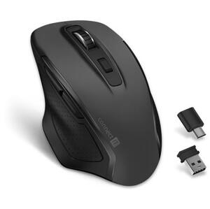 CONNECT IT Dual SmartSwitch bezdrátová myš, USB-A + C (+1x AA baterie zdarma), ŠEDÁ; 175550